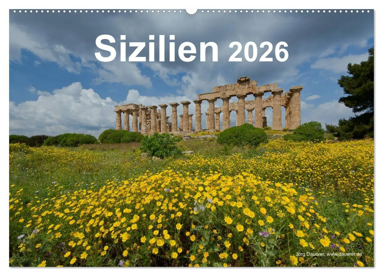 Cover: 9783457849637 | Sizilien 2026 (Wandkalender 2026 DIN A2 quer), CALVENDO Monatskalender