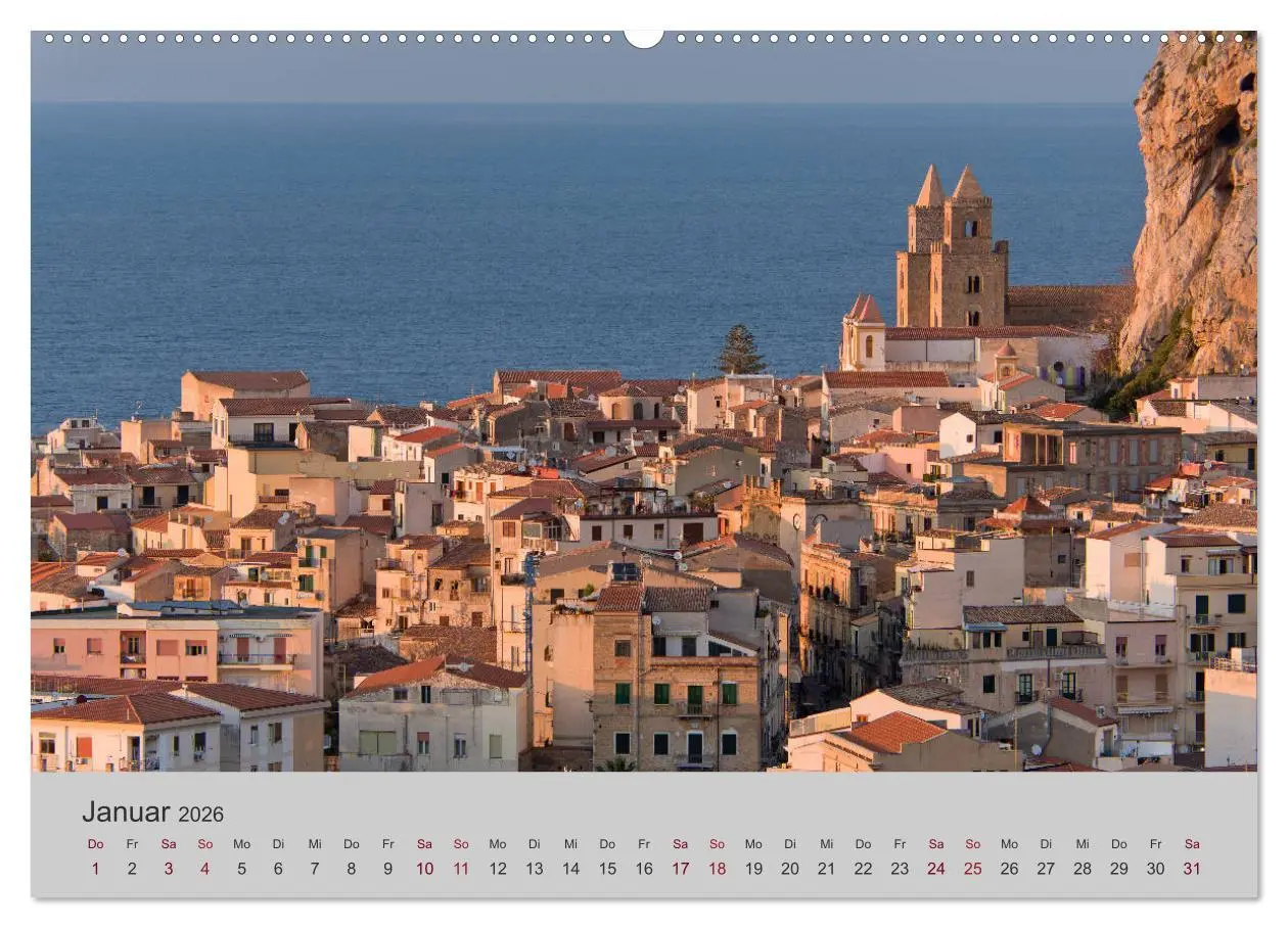 Bild: 9783457849637 | Sizilien 2026 (Wandkalender 2026 DIN A2 quer), CALVENDO Monatskalender