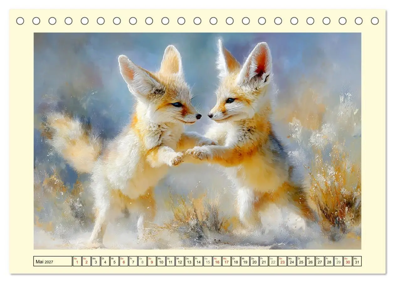 Bild: 9783516799637 | Fenneks. Kleine Wüstenfüchse im Saharasand (Tischkalender 2027 DIN...