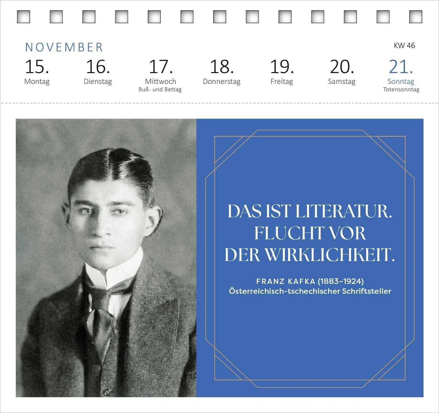 Bild: 4014489139737 | Postkartenkalender Der Literaturkalender 2027 | Kalender | 108 S.