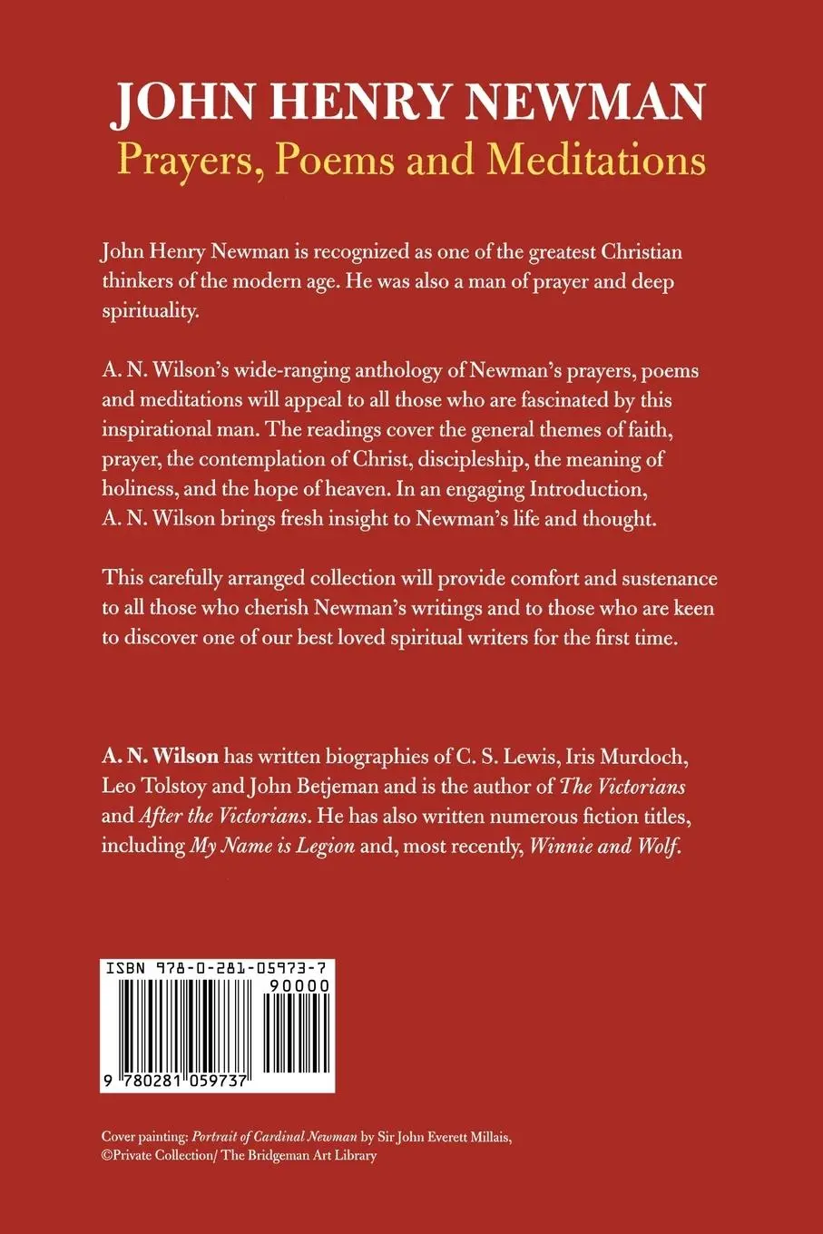 Rückseite: 9780281059737 | John Henry Newman | Poems, Prayers and Meditations | A. N. Wilson