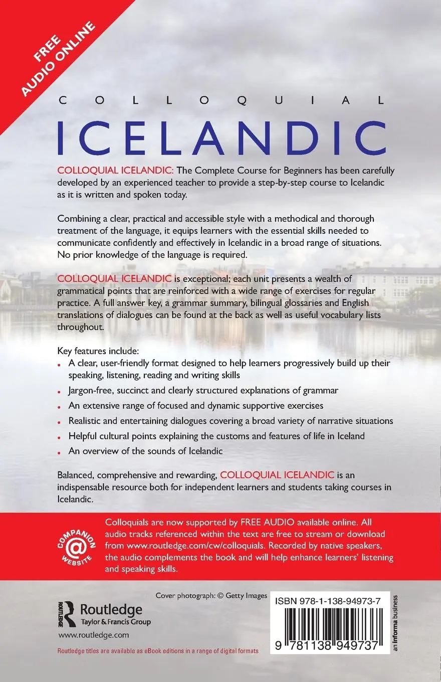 Rückseite: 9781138949737 | Colloquial Icelandic | The Complete Course for Beginners | Neijmann