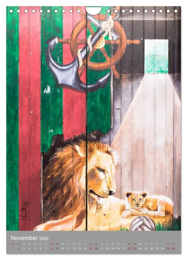 Bild: 9783435989737 | Street Art - Funchals Türen der Phantasie (Wandkalender 2025 DIN A4...