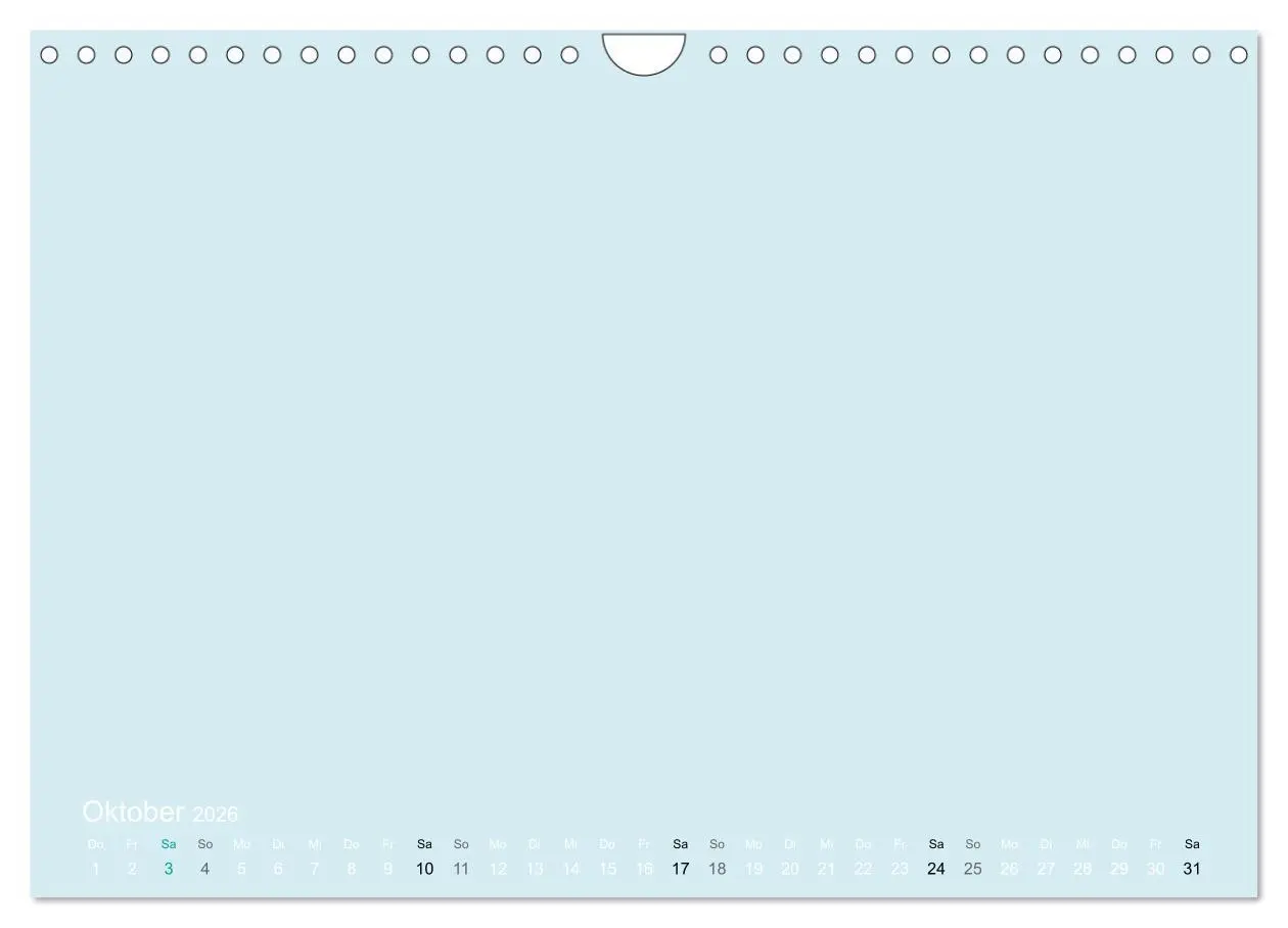 Bild: 9783516169737 | Bastelkalender - hell Blau (Wandkalender 2026 DIN A4 quer),...