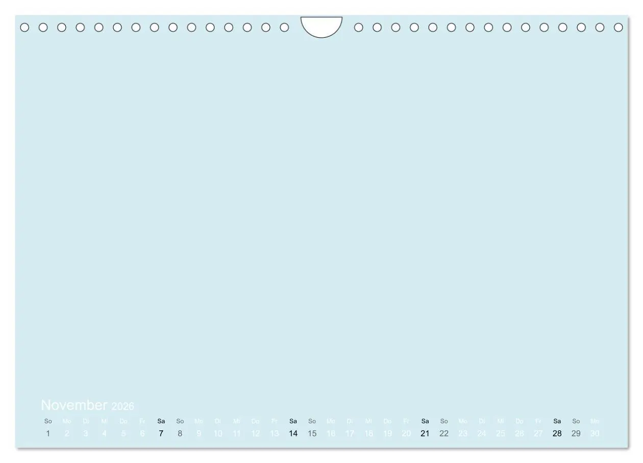 Bild: 9783516169737 | Bastelkalender - hell Blau (Wandkalender 2026 DIN A4 quer),...