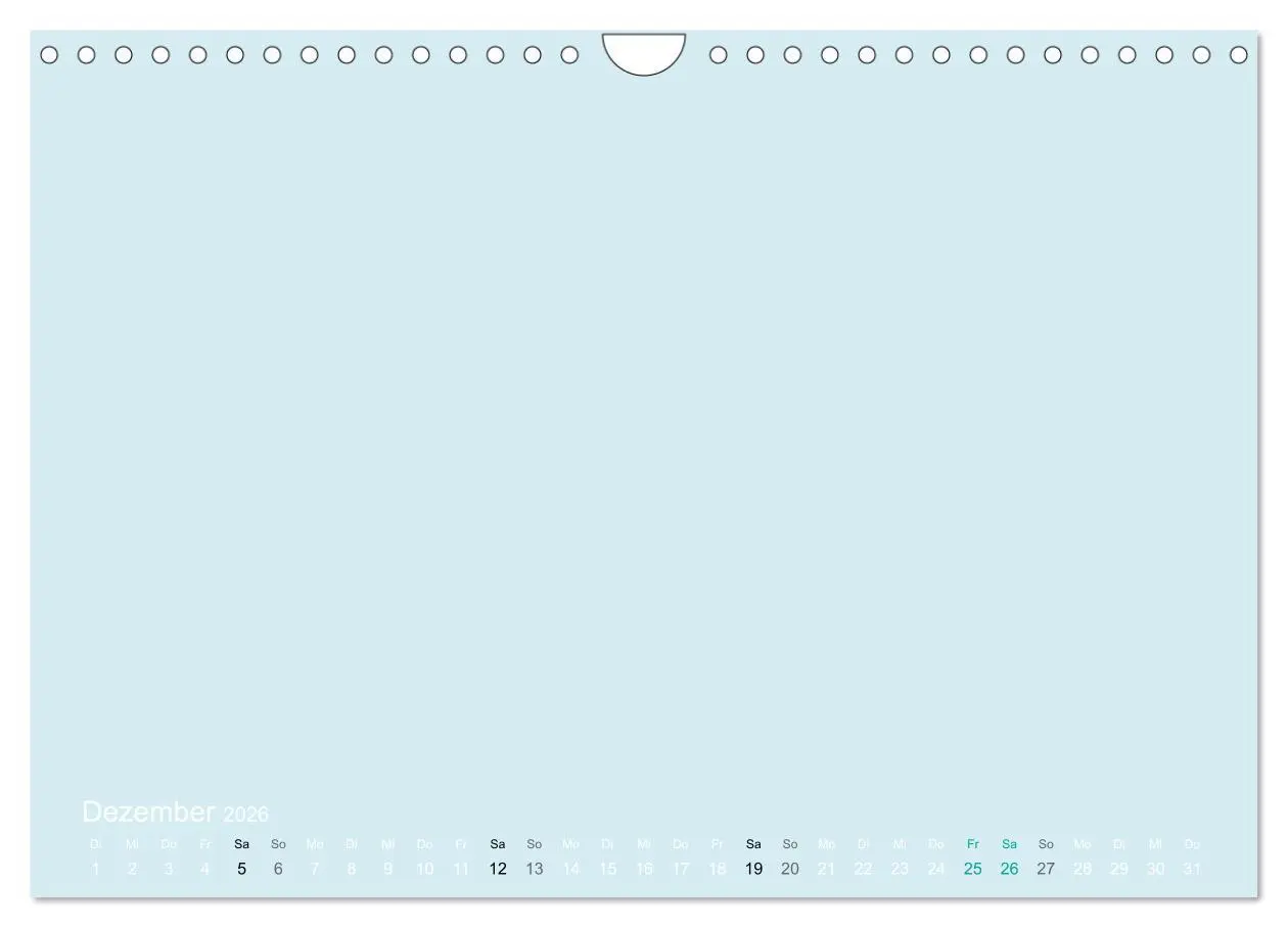 Bild: 9783516169737 | Bastelkalender - hell Blau (Wandkalender 2026 DIN A4 quer),...