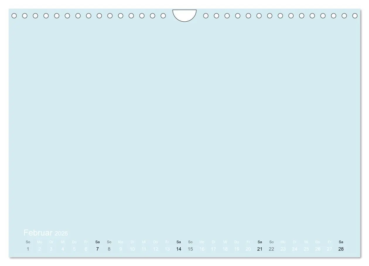 Bild: 9783516169737 | Bastelkalender - hell Blau (Wandkalender 2026 DIN A4 quer),...