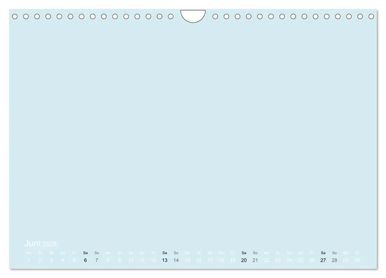 Bild: 9783516169737 | Bastelkalender - hell Blau (Wandkalender 2026 DIN A4 quer),...