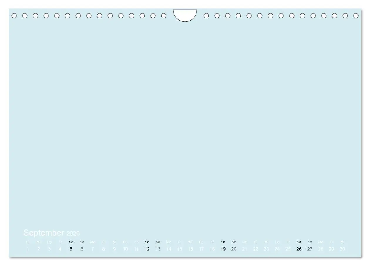 Bild: 9783516169737 | Bastelkalender - hell Blau (Wandkalender 2026 DIN A4 quer),...