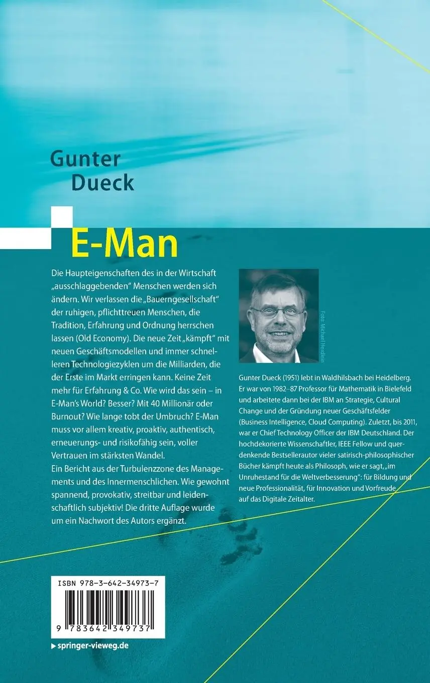 Rückseite: 9783642349737 | E-Man | Die neuen virtuellen Herrscher | Gunter Dueck | Buch | xiii