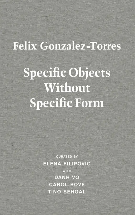 Cover: 9783863359737 | Felix Gonzalez-Torres. Specific Objects without Specific Form | Buch
