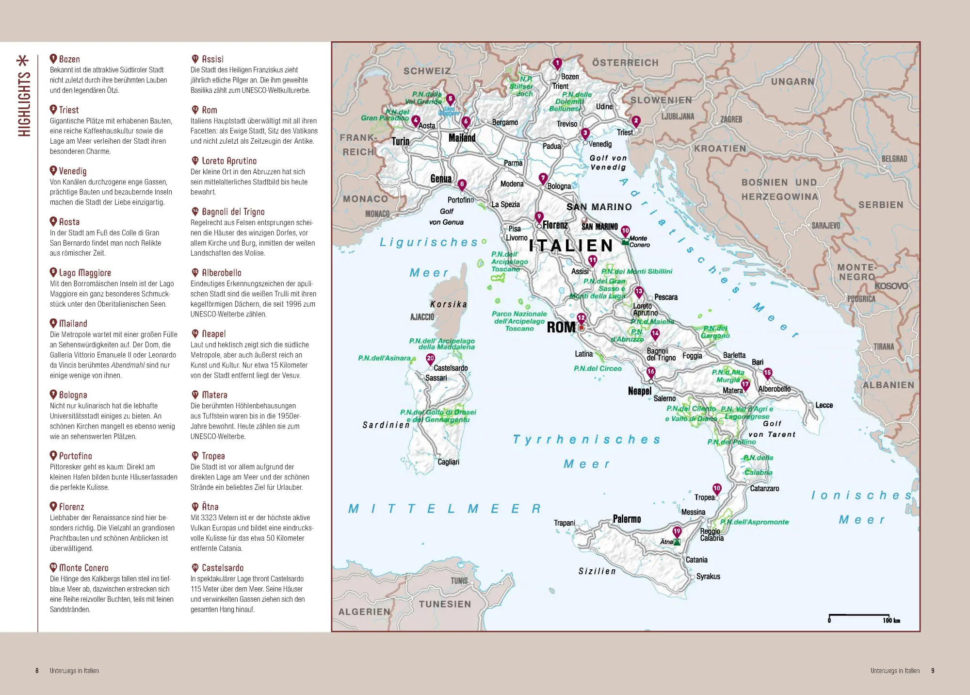 Bild: 9783955049737 | KUNTH Unterwegs in Italien | Das große Reisebuch | Schetar (u. a.)