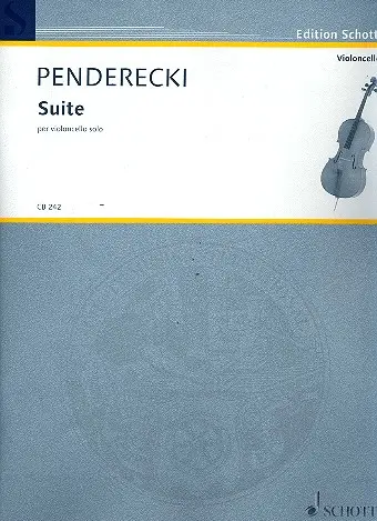 Cover: 9790001179737 | Suite | Krzysztof Penderecki | Broschüre | 28 S. | Deutsch | 2014