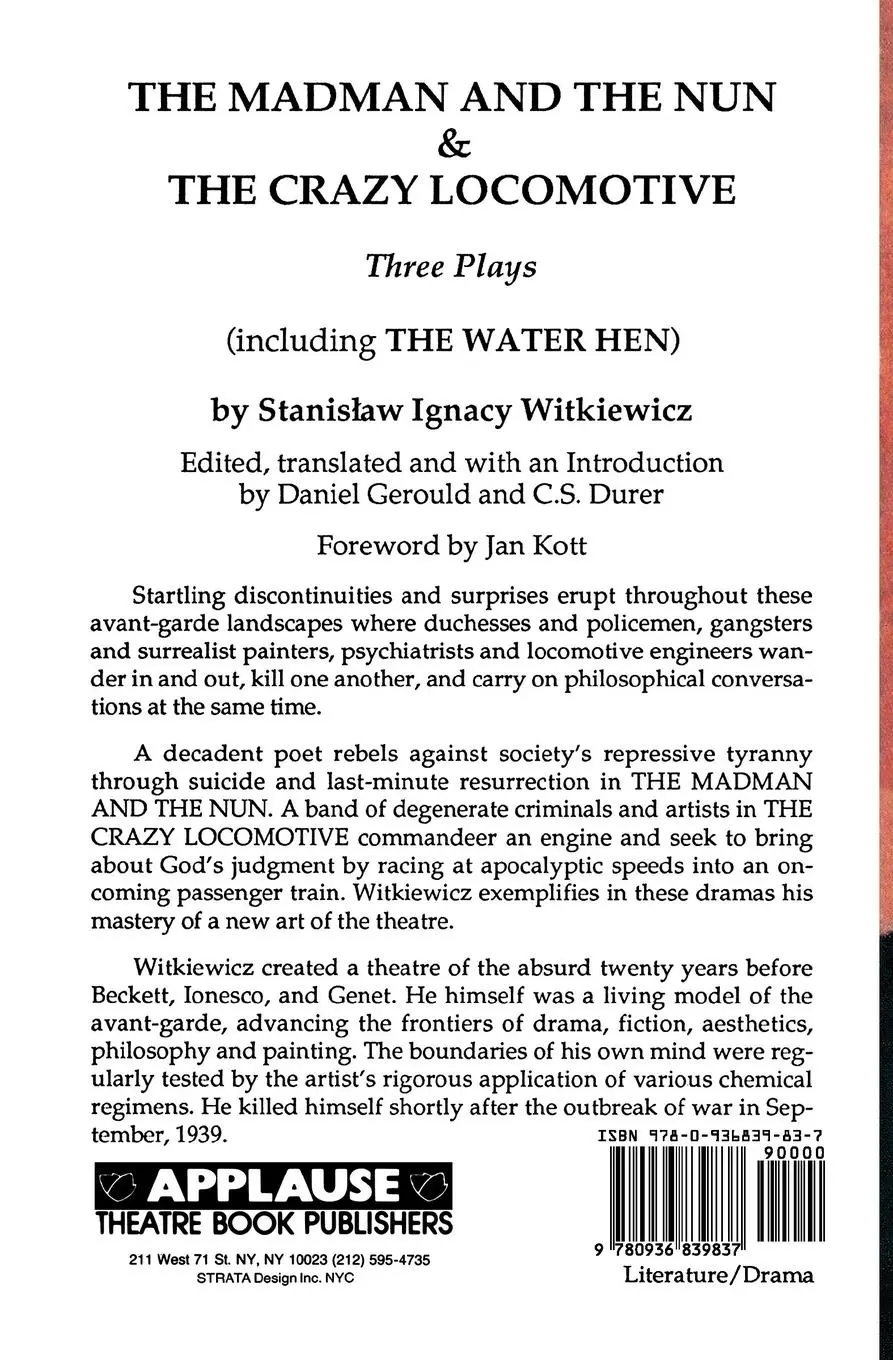 Rückseite: 9780936839837 | The Madman and the Nun and The Crazy Locomotive | Witkiewicz | Buch