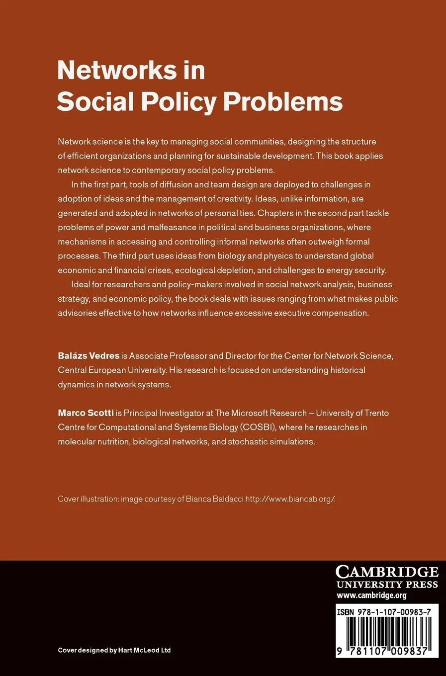 Rückseite: 9781107009837 | Networks in Social Policy Problems | Bal Zs Vedres (u. a.) | Buch