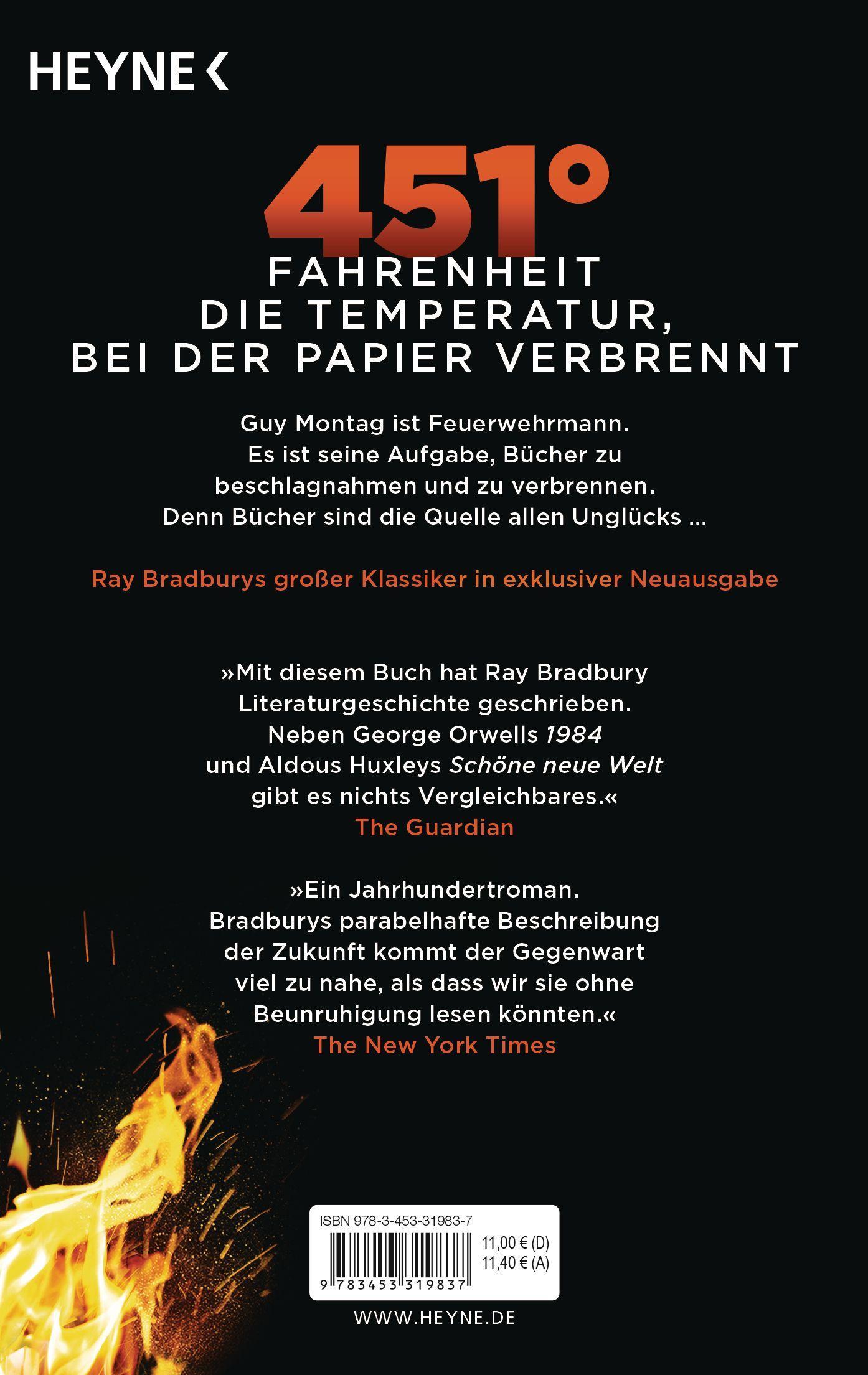 Bild: 9783453319837 | Fahrenheit 451 | Ray Bradbury | Taschenbuch | 208 S. | Deutsch | 2018