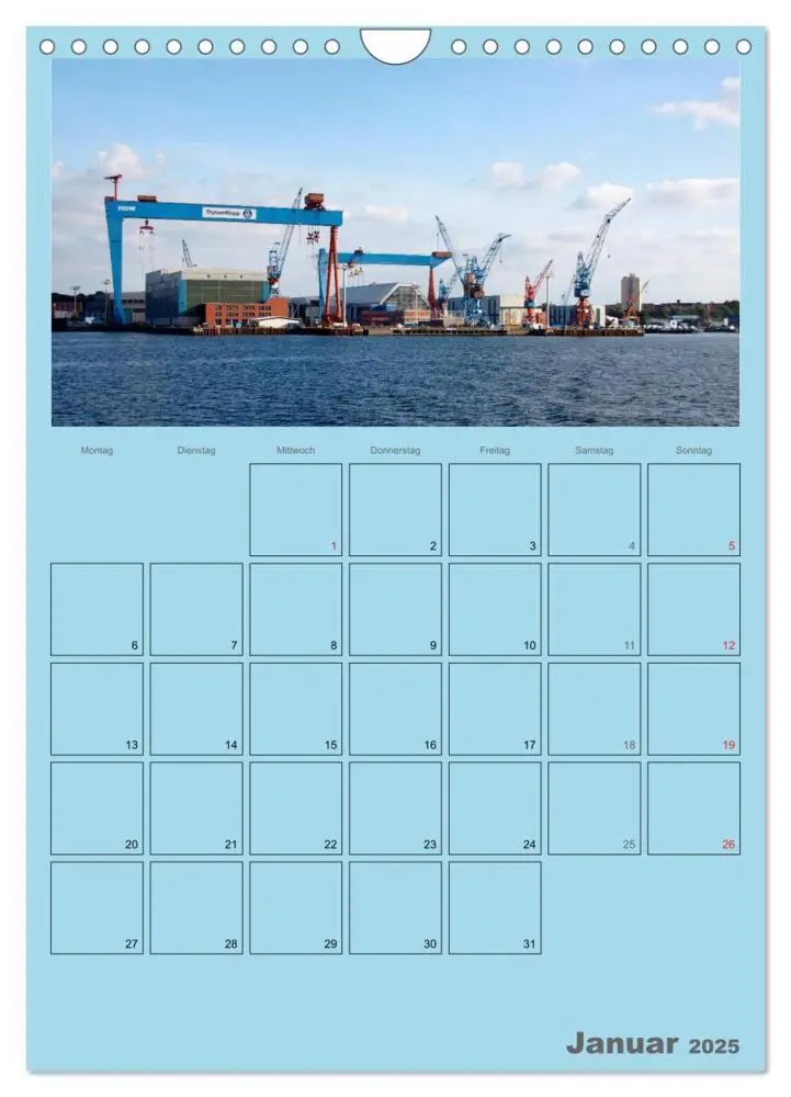 Bild: 9783457069837 | Rund um die Kieler Förde / Planer (Wandkalender 2025 DIN A4 hoch),...