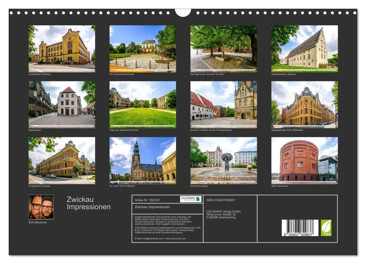 Bild: 9783457829837 | Zwickau Impressionen (Wandkalender 2026 DIN A3 quer), CALVENDO...