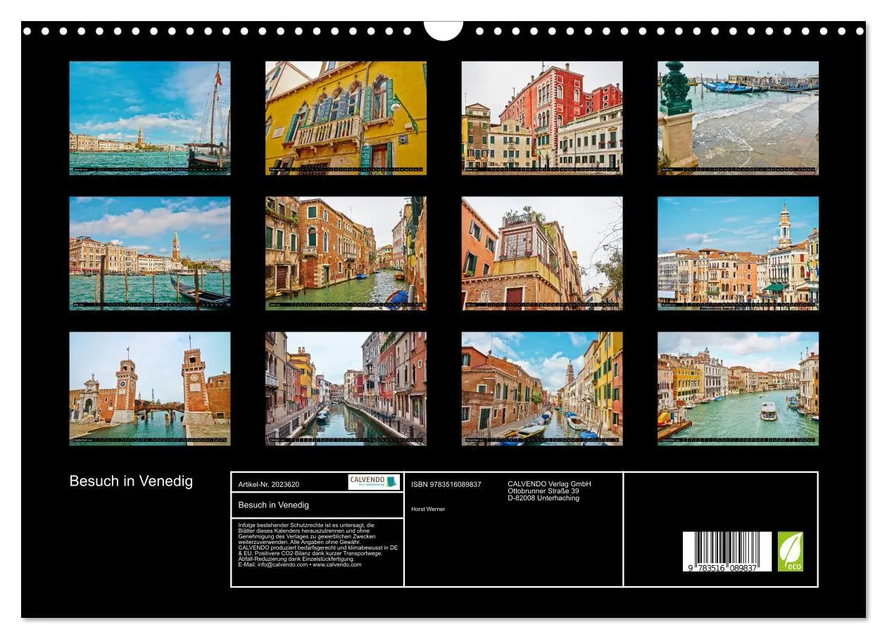 Bild: 9783516089837 | Besuch in Venedig (Wandkalender 2026 DIN A3 quer), CALVENDO...