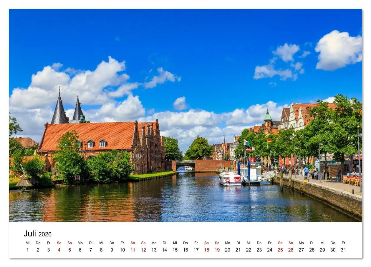 Bild: 9783516609837 | Lübeck - Im Licht der Zeit (Wandkalender 2026 DIN A2 quer),...
