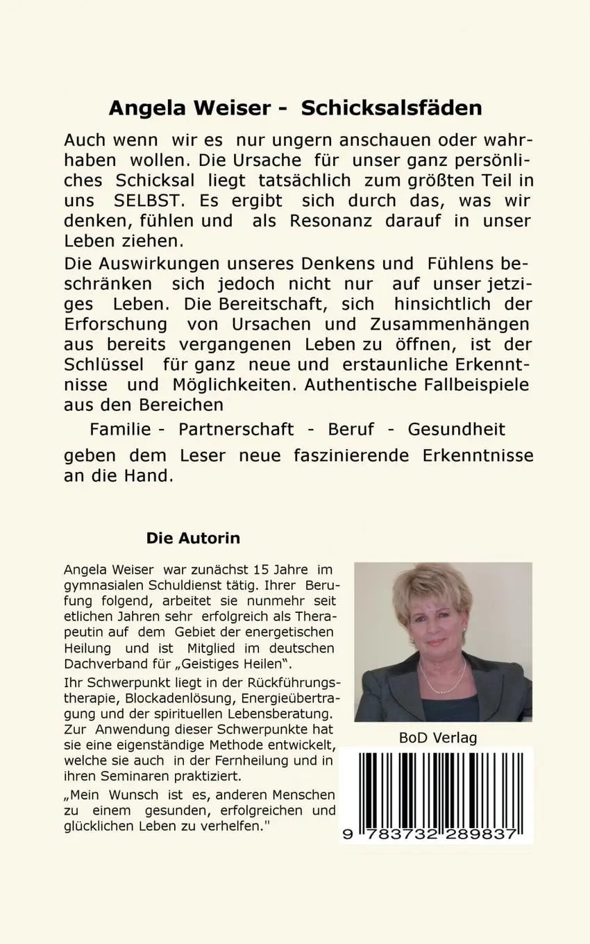 Rückseite: 9783732289837 | Schicksalsfäden | faszinierende Erkenntnisse verändern dein Leben