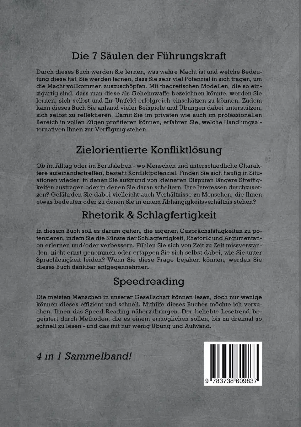 Rückseite: 9783738609837 | Das Handbuch für Führungskräfte - 4 in 1 Sammelband | Thomas Reus