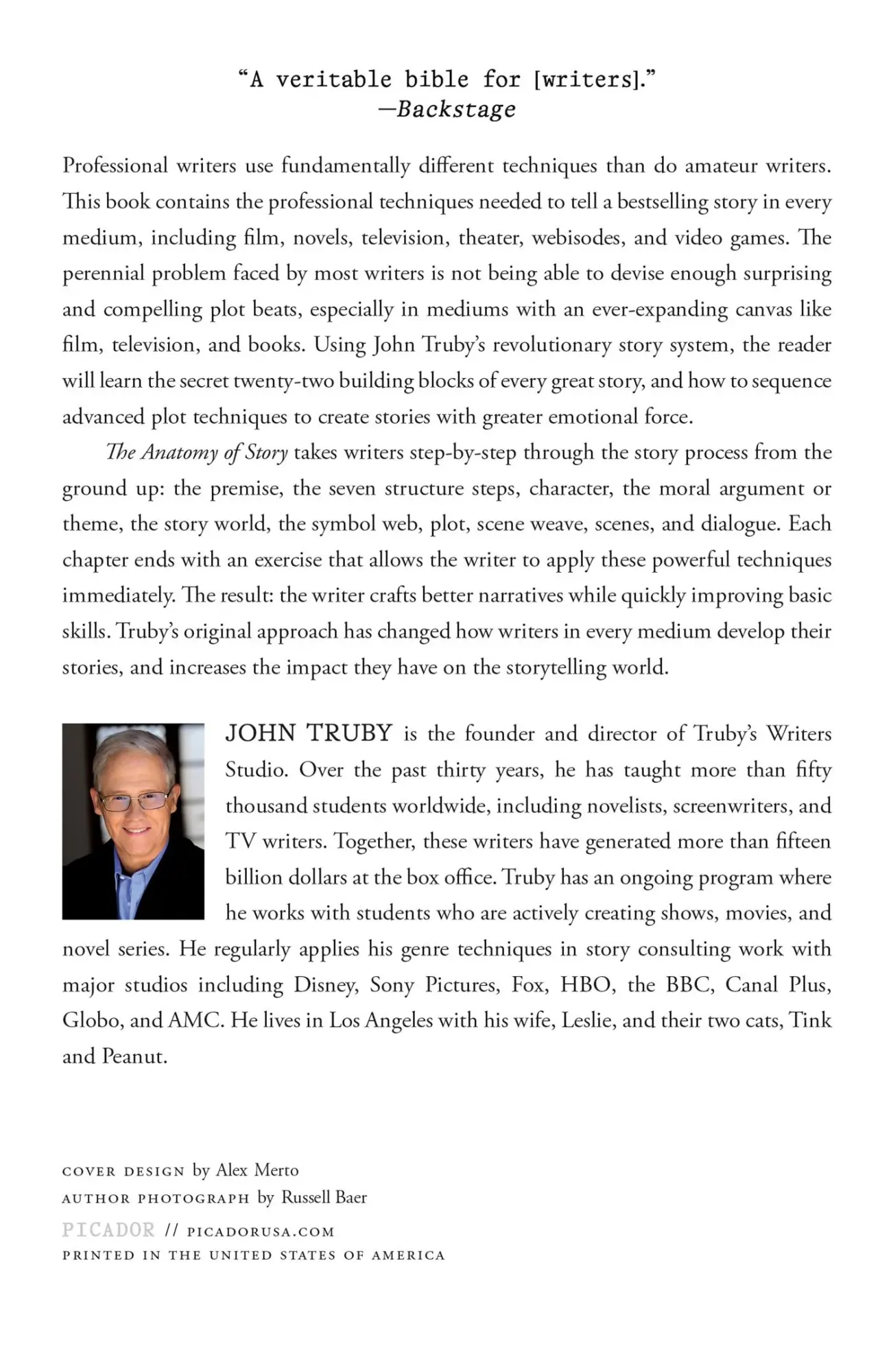 Rückseite: 9780865479937 | Anatomy of Story | John Truby | Taschenbuch | Kartoniert / Broschiert
