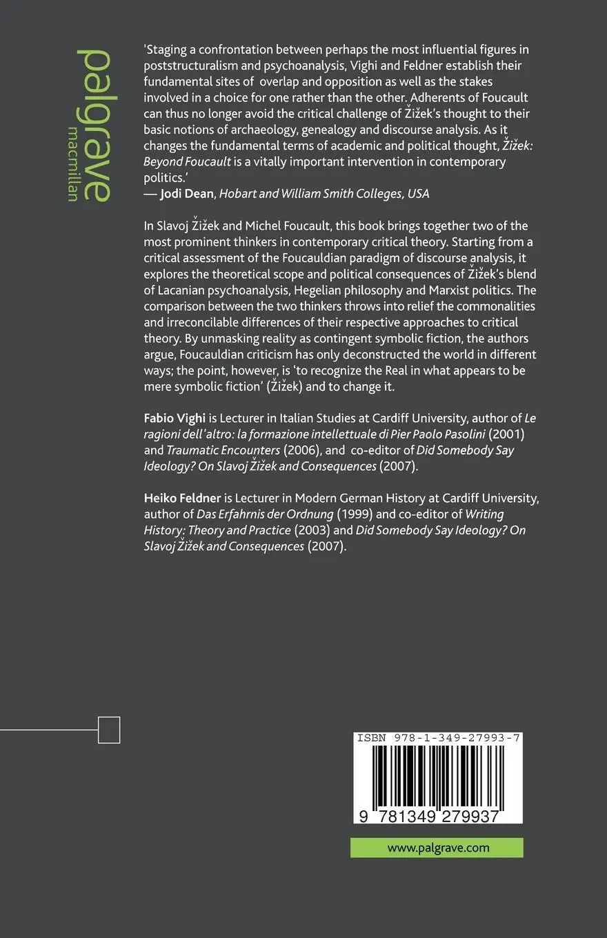 Rückseite: 9781349279937 | Zizek | Beyond Foucault | H. Feldner (u. a.) | Taschenbuch | v | 2007
