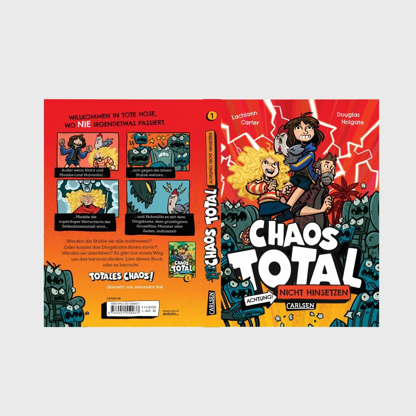 Bild: 9783551559937 | CHAOS TOTAL 1: Achtung! Nicht hinsetzen | Lachlann Carter | Buch