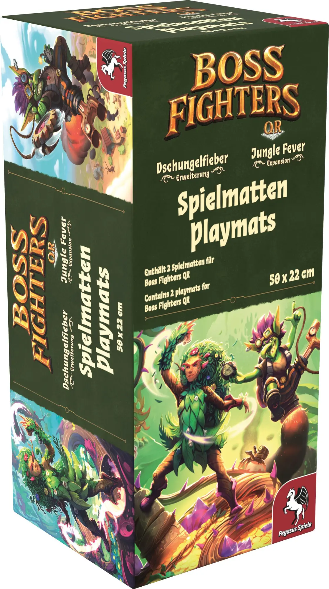 Cover: 4250231750038 | Boss Fighters QR Spielmatten: Dryade und Goblin (2 Stück) | Spiel