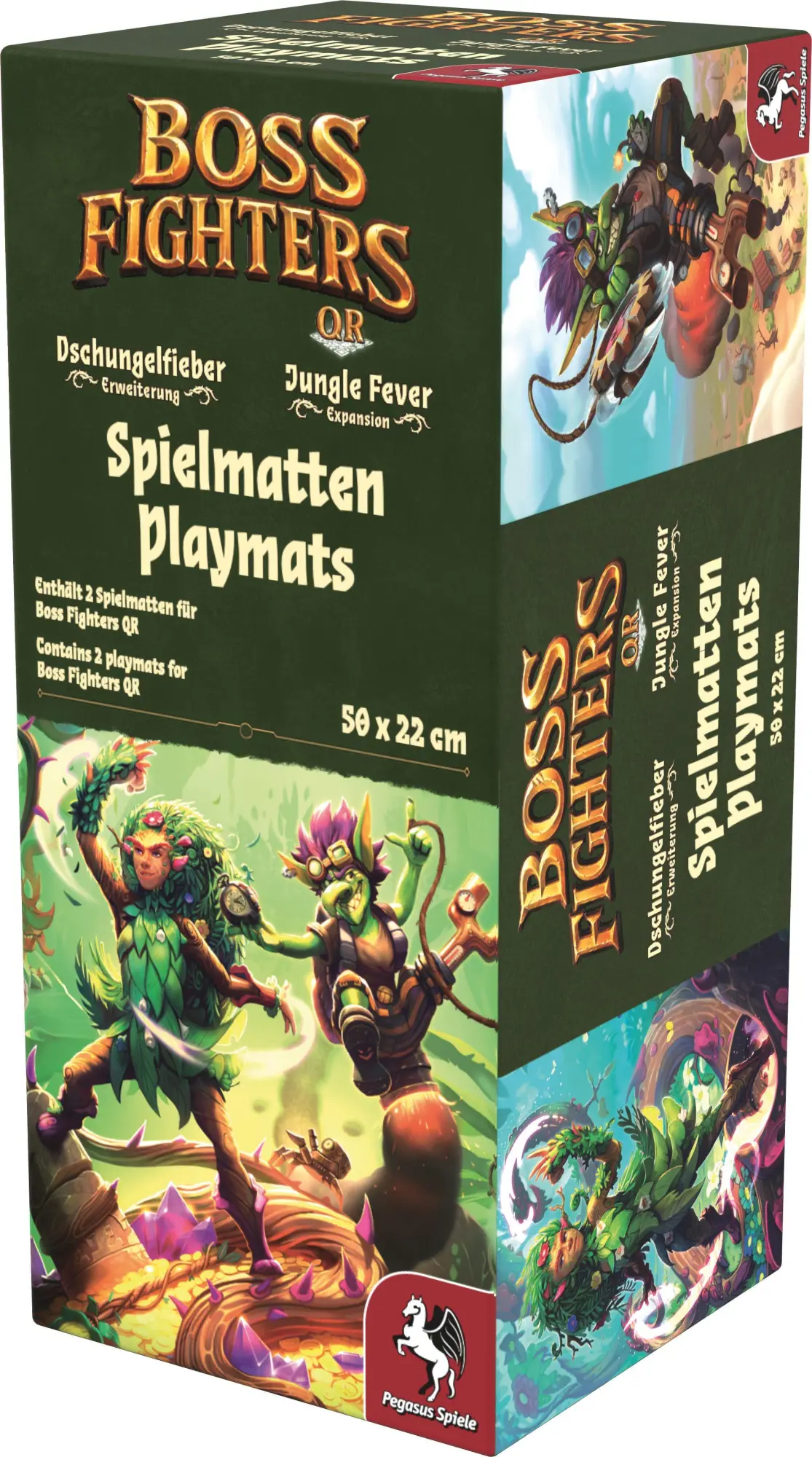 Bild: 4250231750038 | Boss Fighters QR Spielmatten: Dryade und Goblin (2 Stück) | Spiel