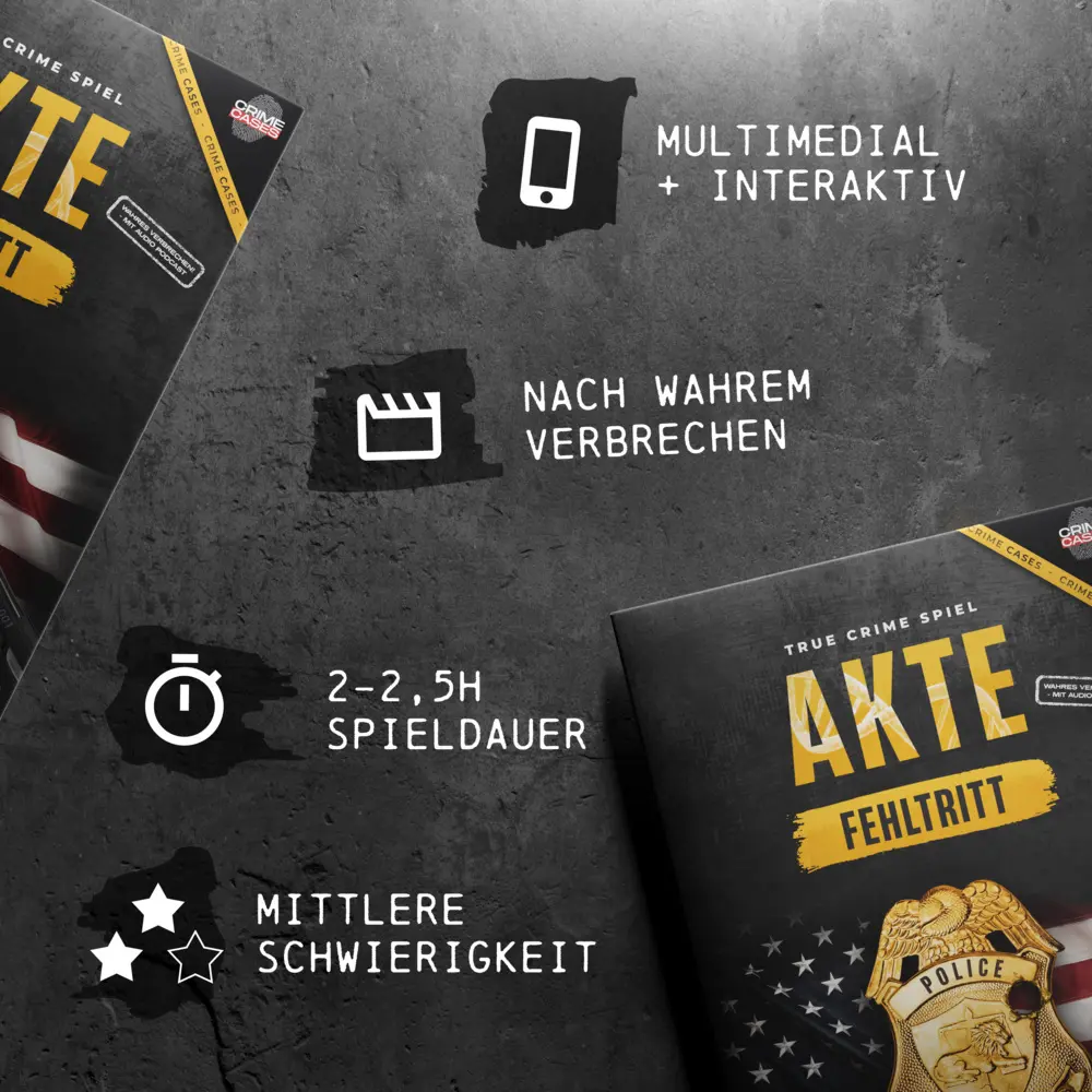 Bild: 4262538230038 | True Crime Spiel: Akte Fehltritt | Spiel | Deutsch | 2026