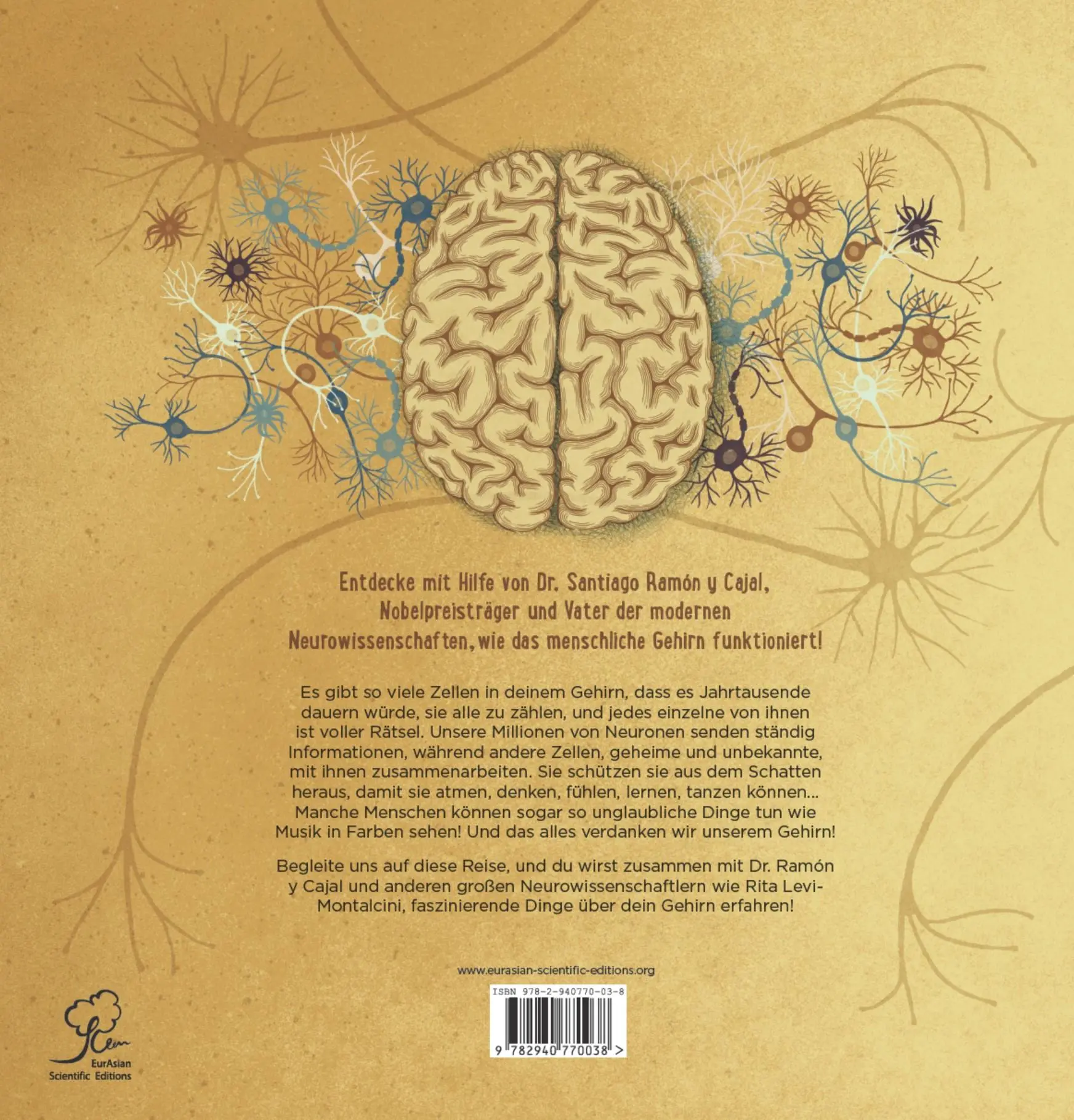 Rückseite: 9782940770038 | Das Menschliche Gehirn | Erklärt von Dr. Santiago Ramon y Cajal | Buch