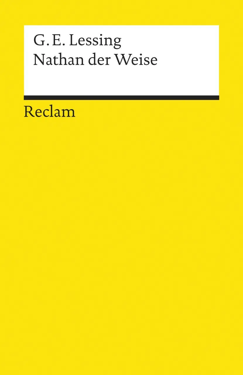 Cover: 9783150000038 | Nathan der Weise. Ein dramatisches Gedicht in fünf Aufzügen....