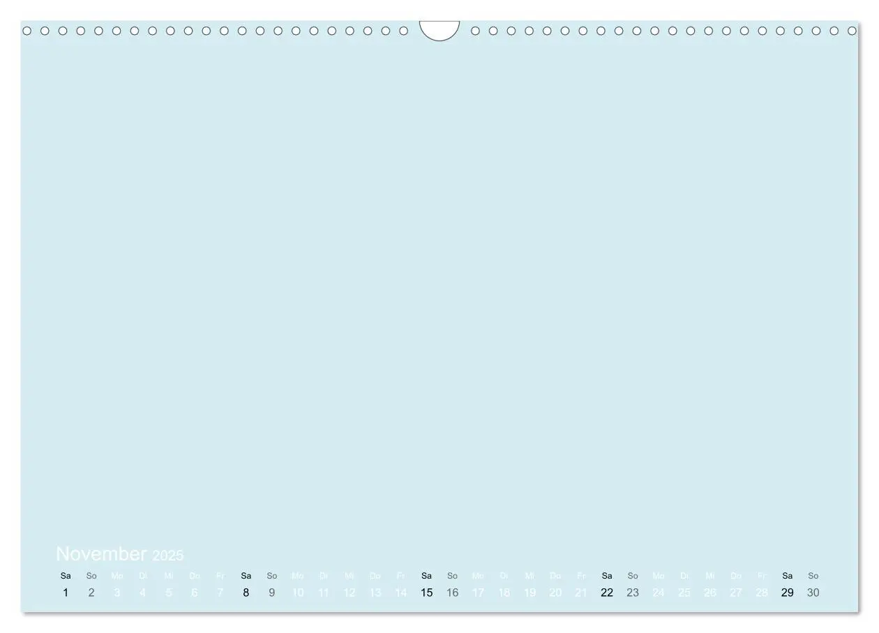 Bild: 9783435770038 | Bastelkalender - hell Blau (Wandkalender 2025 DIN A3 quer),...