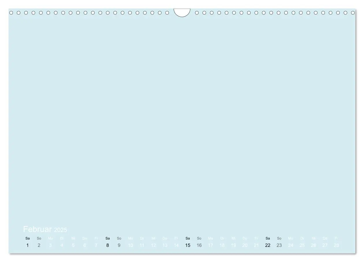 Bild: 9783435770038 | Bastelkalender - hell Blau (Wandkalender 2025 DIN A3 quer),...