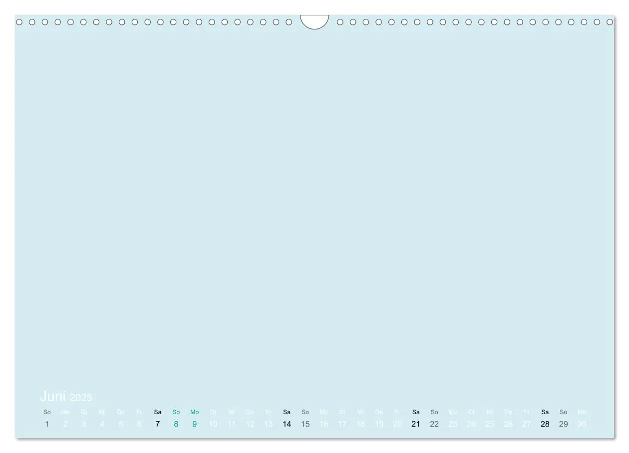 Bild: 9783435770038 | Bastelkalender - hell Blau (Wandkalender 2025 DIN A3 quer),...