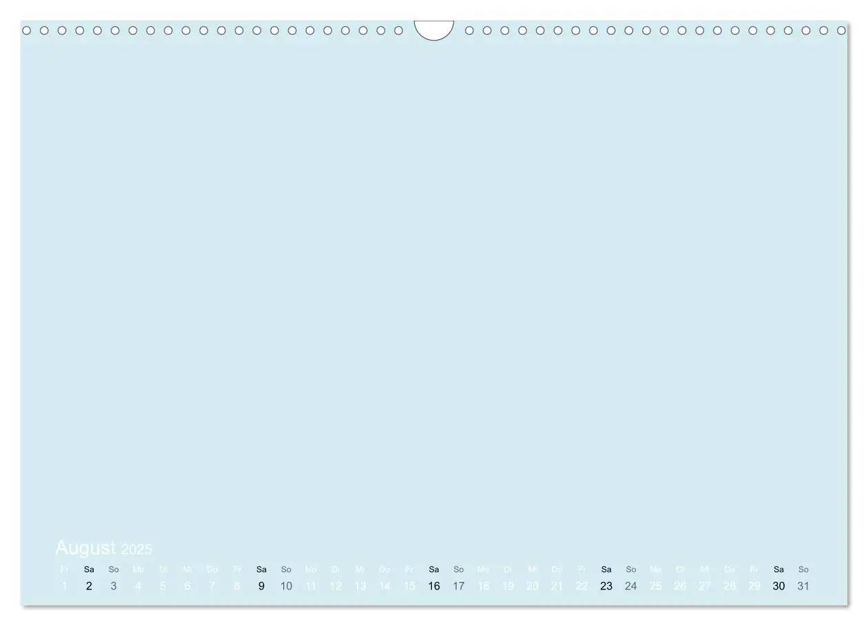 Bild: 9783435770038 | Bastelkalender - hell Blau (Wandkalender 2025 DIN A3 quer),...