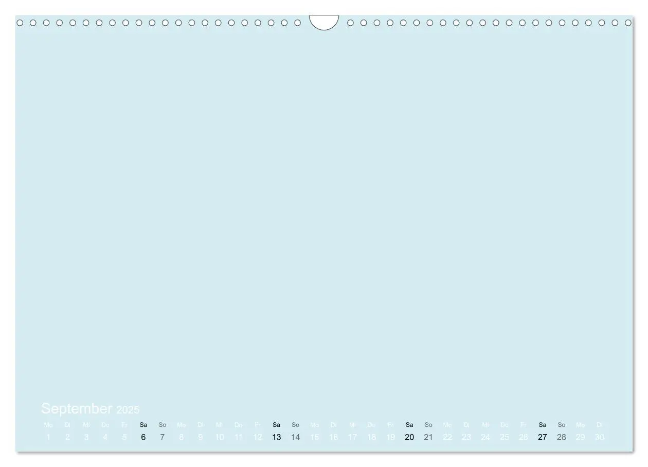 Bild: 9783435770038 | Bastelkalender - hell Blau (Wandkalender 2025 DIN A3 quer),...