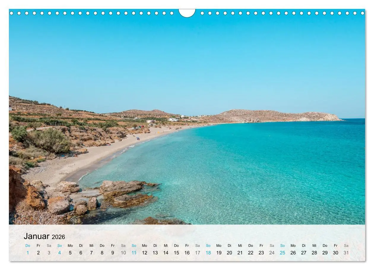 Bild: 9783457550038 | Kreta - Die schönsten Strände (Wandkalender 2026 DIN A3 quer),...