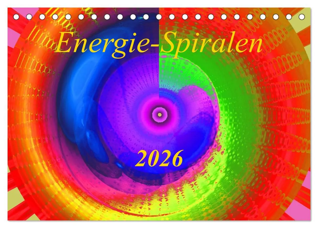 Cover: 9783516190038 | Energie-Spiralen 2026 (Tischkalender 2026 DIN A5 quer), CALVENDO...