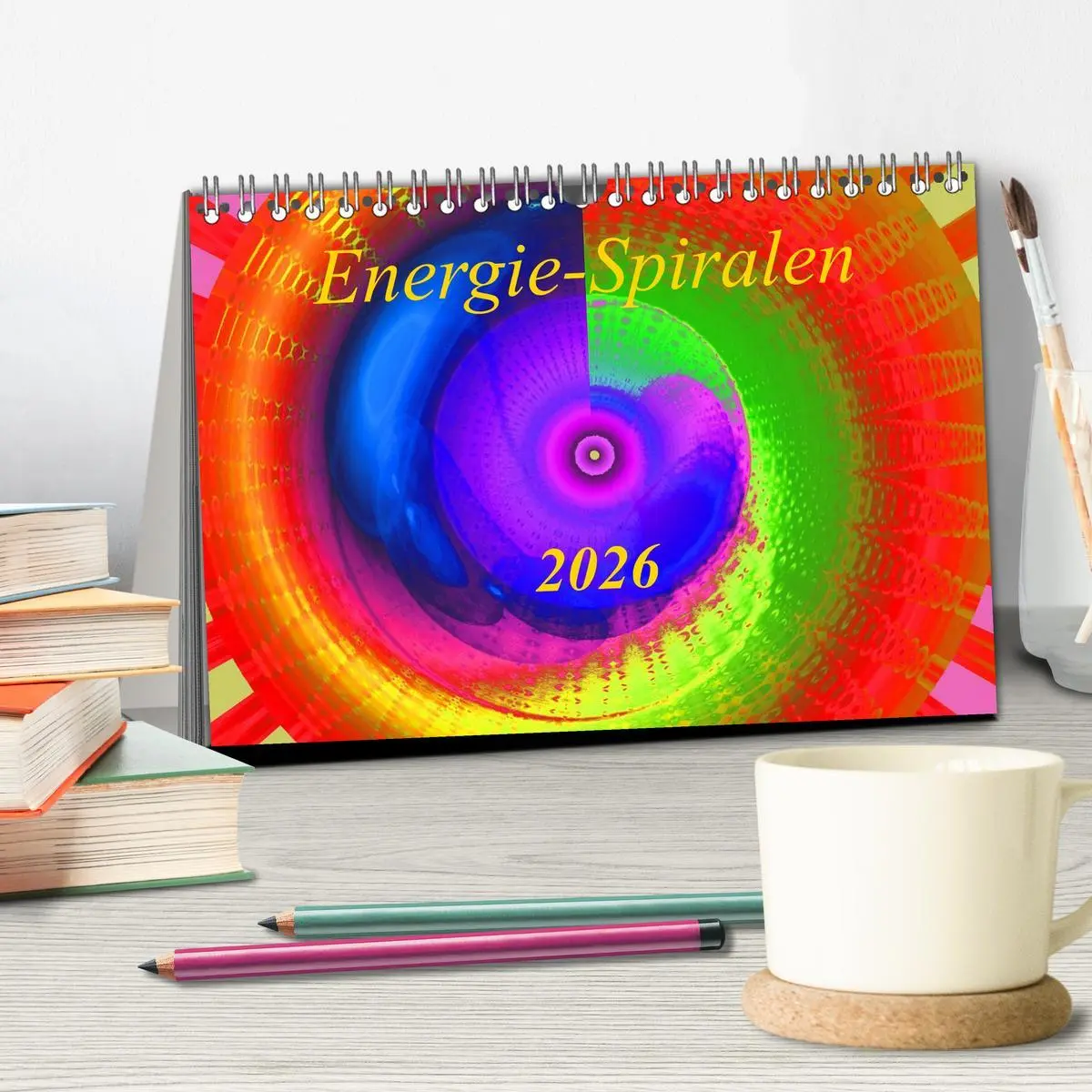 Bild: 9783516190038 | Energie-Spiralen 2026 (Tischkalender 2026 DIN A5 quer), CALVENDO...
