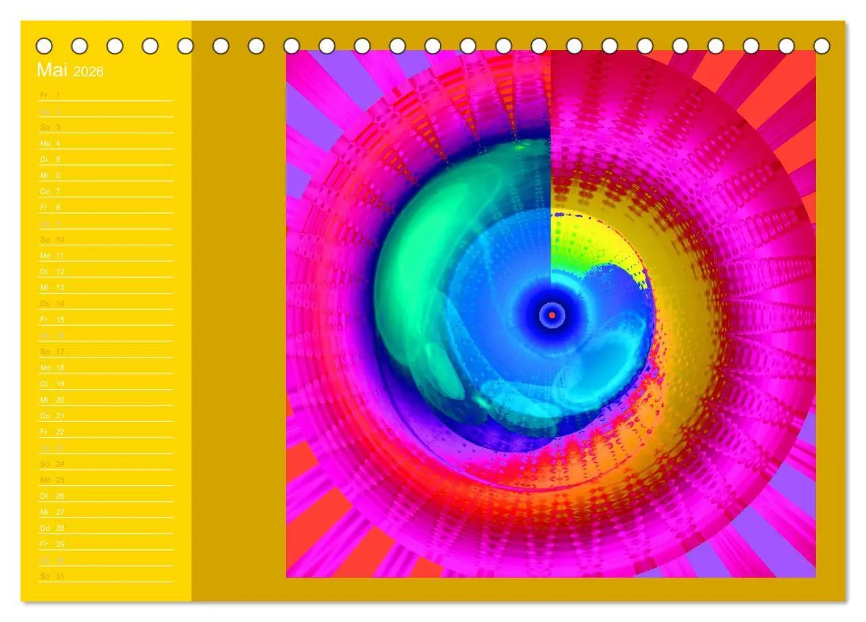 Bild: 9783516190038 | Energie-Spiralen 2026 (Tischkalender 2026 DIN A5 quer), CALVENDO...