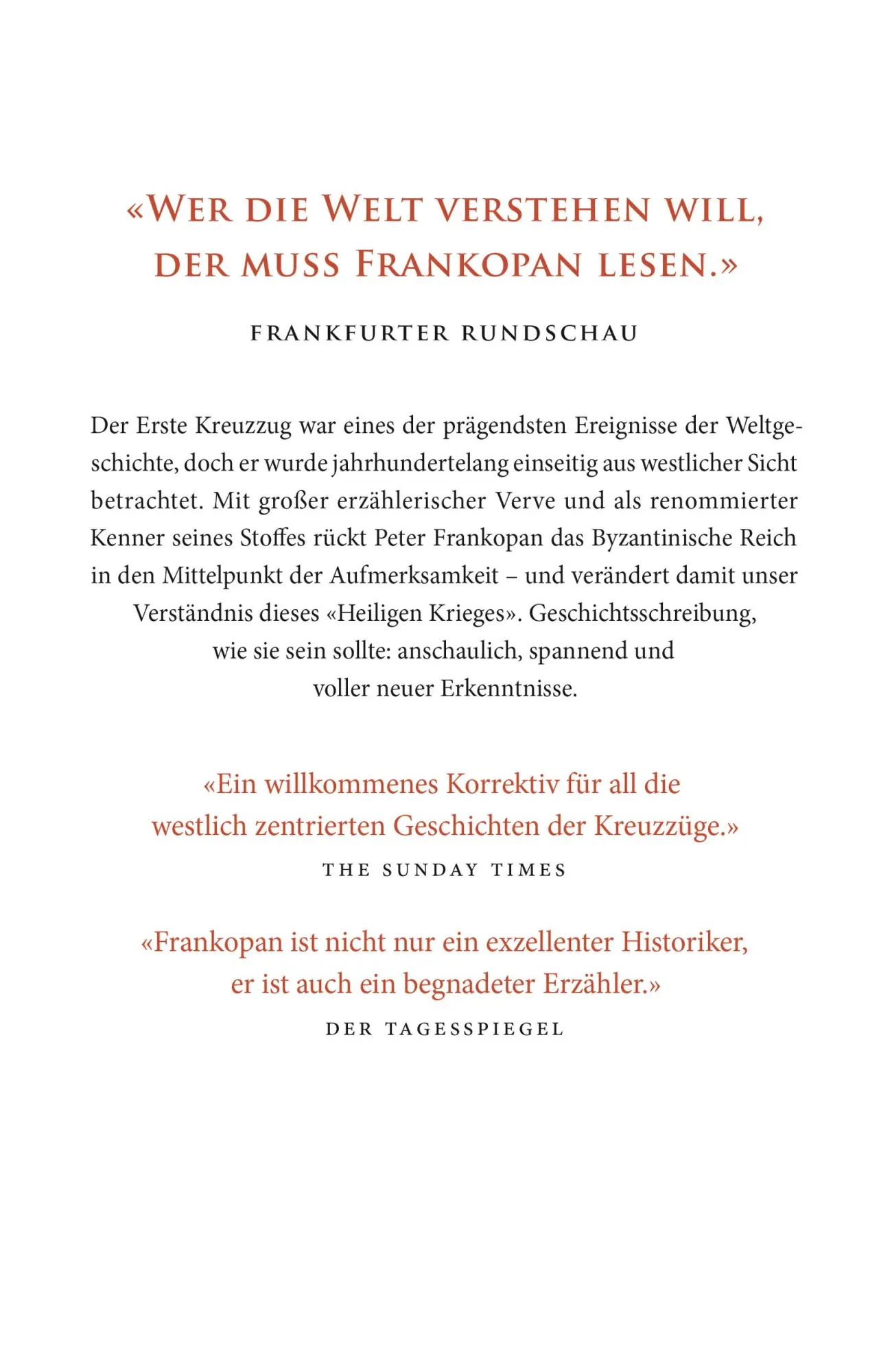 Rückseite: 9783737100038 | Kriegspilger | Der erste Kreuzzug | Peter Frankopan | Buch | 416 S.