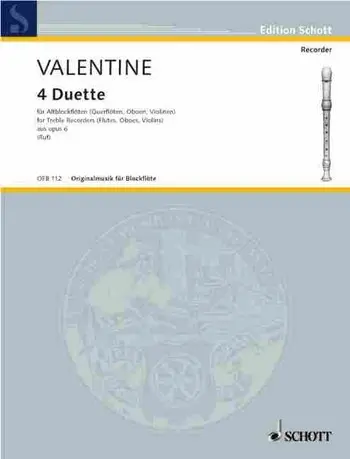 Cover: 9790001100038 | 4 Duets - 4 Duette aus Opus 6 | Robert Valentine | Buch | 1981