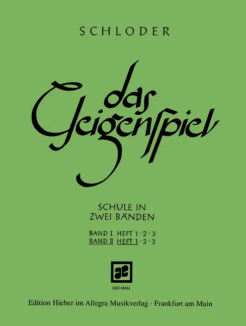 Cover: 9790201700038 | Das Geigenspiel. Bd.2/1 | Schule | Josef Schloder | Geheftet | Deutsch