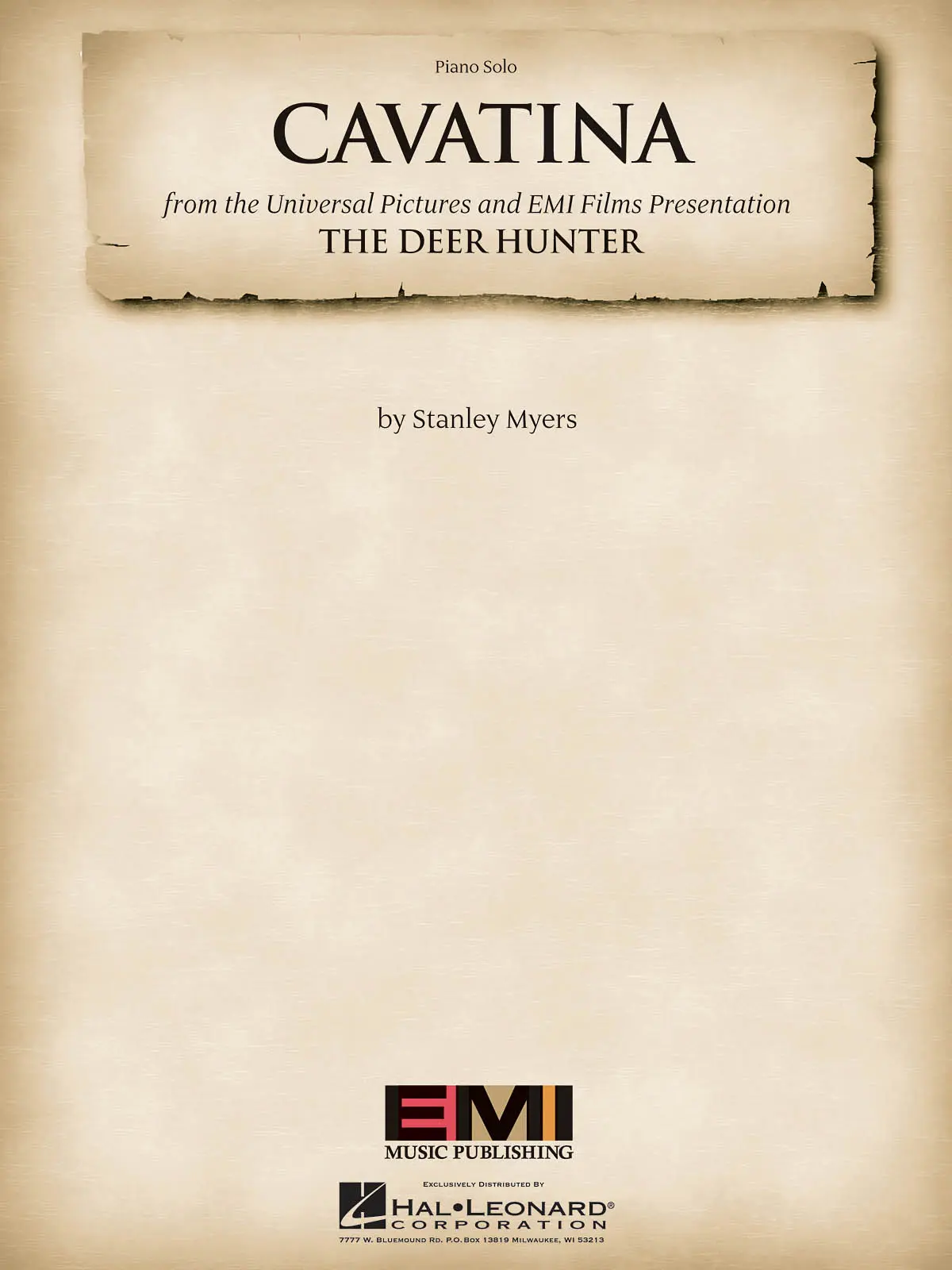 Cover: 73999940138 | Cavatina (from the Deer Hunter) | Piano Solo | Taschenbuch | Buch