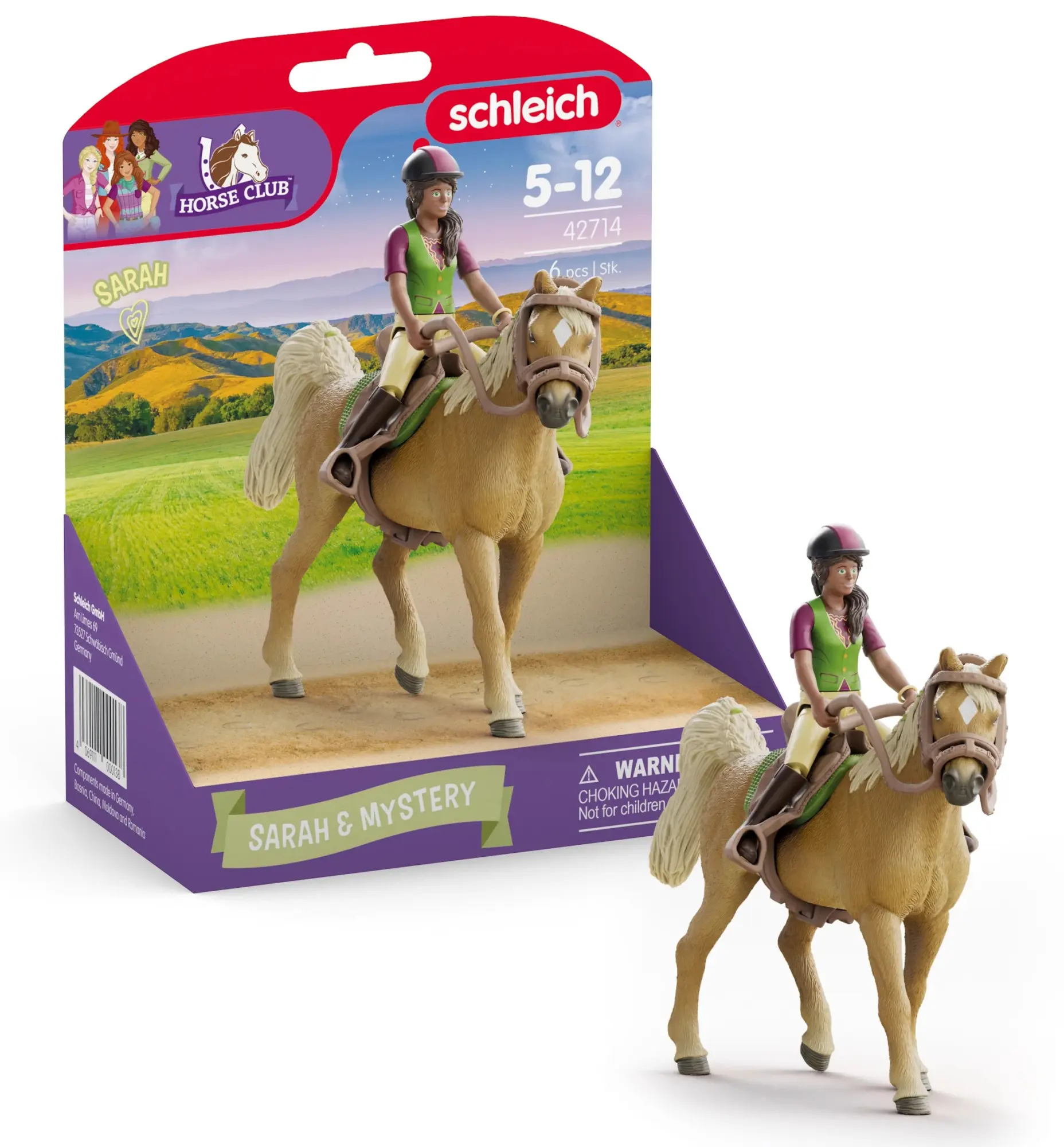 Cover: 4069111000138 | Schleich 42714 - Horse Club, Sarah &amp; Mystery, Spielset | Deutsch