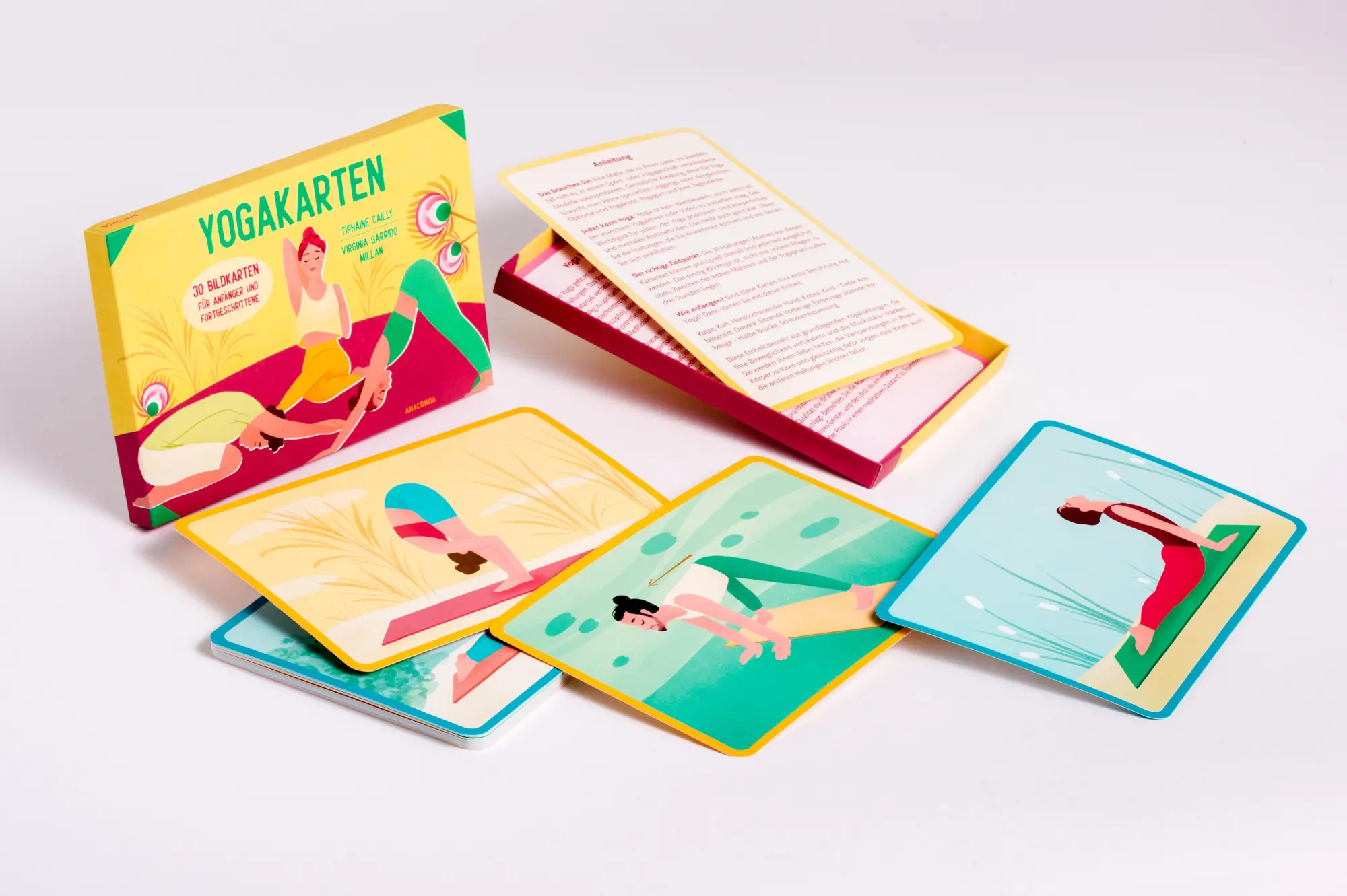 Bild: 4250940200138 | Yoga-Karten für Anfänger und Fortgeschrittene | Tiphaine Cailly | Box