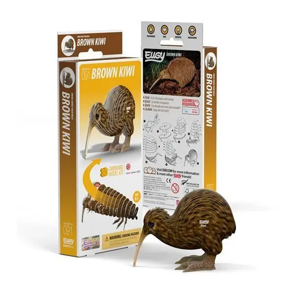 Cover: 9421036940138 | EUGY - 3D Bastelset Brauner Kiwi | Eugy | Kit (Bastelset) | 650091
